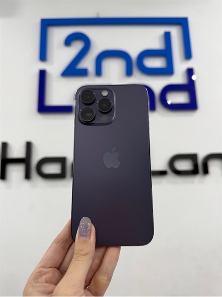 Điện thoại iPhone 14 promax - VN/A - IOS 18.5 - 128GB - Màu tím - Pin thay 100% có báo dòng - Ngoại hình 97% - Kèm sạc