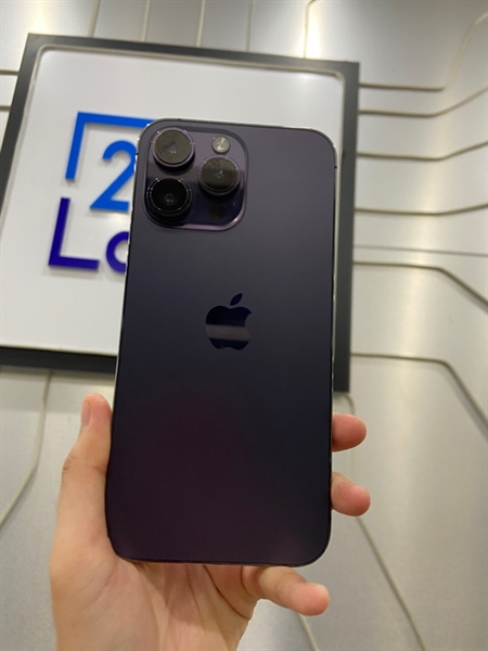 Điện thoại iPhone 14 Promax - ZP/A - 128GB - Pin 100% thay new - Màu tím - Ngoại hình: 98% - Body
