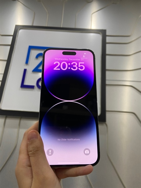 Điện thoại iPhone 14 Promax - ZP/A - 128GB - Pin 100% thay new - Màu tím - Ngoại hình: 98% - Body 3