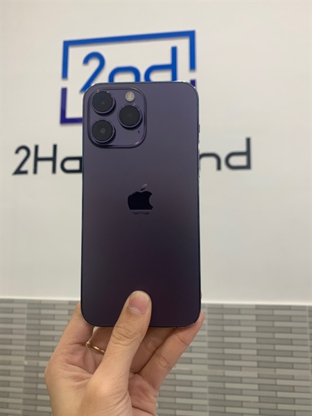 Điện thoại iPhone 14 Promax - ZP/A - 256GB - Màu tím - Pin 100% đã thay - Ngoại hình: 97% - Màn trầy, trầy sườn - Body