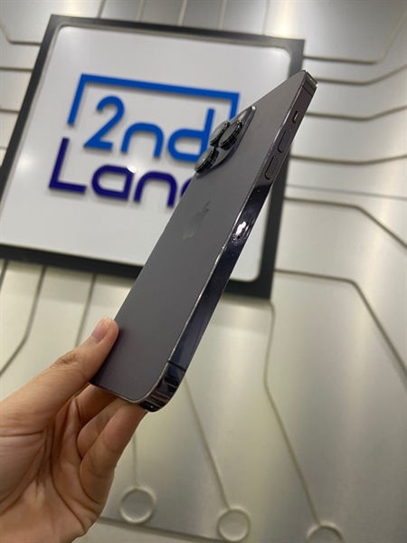 Điện thoại iPhone 14 Promax - ZP/A - 256GB - Sim vật lý - Pin 100% đã thay - Màu tím - Ngoại hình: 97% - Màn trầy - Body 2