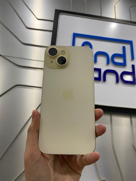 Điện thoại iPhone 15 - LL/A - 256GB - IOS 18.3.1 - Pin 82% - Màu vàng - Ngoại hình: 98% - Body