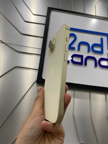 Điện thoại iPhone 15 - LL/A - 256GB - IOS 18.3.1 - Pin 82% - Màu vàng - Ngoại hình: 98% - Body 1