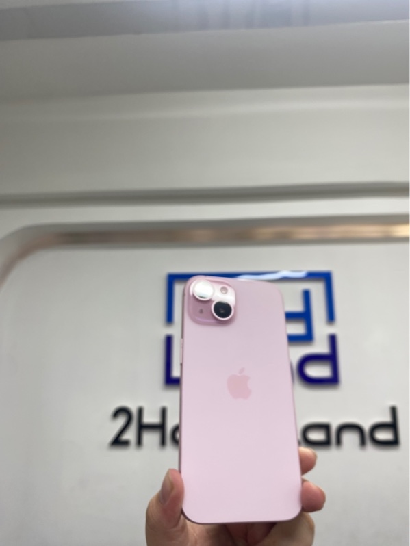 Điện thoại iPhone 15 - LL/A - IOS 26.5 - 128gb - Màu hồng - Pin 86% chu kỳ sạc 853 - Ngoại hình 97% - Màn đánh kính - Body