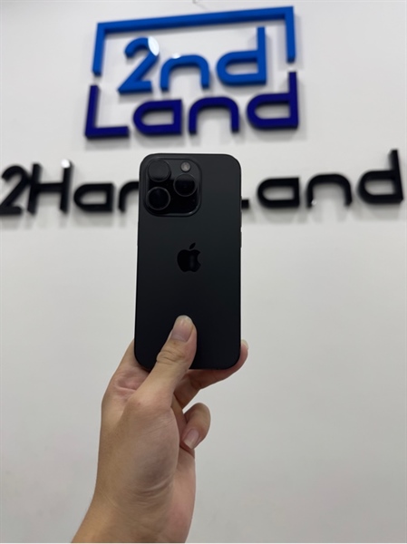 Điện thoại iPhone 15 Pro - KH/A - 128GB - IOS 26.0.1 - Pin 100% đã thay - Màu đen - Ngoại hình 98.5% - Màn ép kính - Body