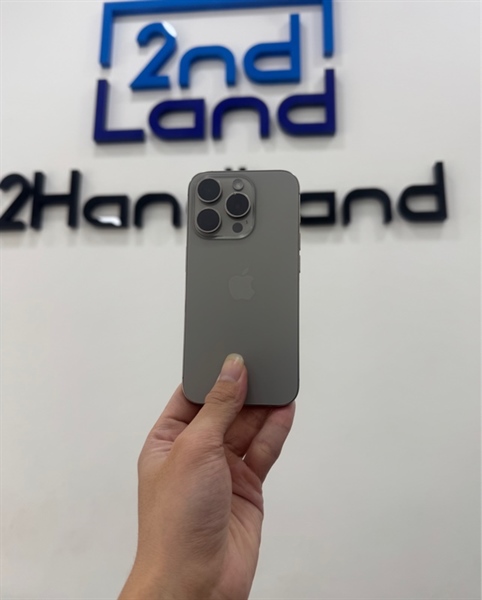 Điện thoại iPhone 15 Pro - KH/A - 256GB - IOS 18.6.2 - Pin 89% - Màu titan tự nhiên - Ngoại hình 97.5% - Body