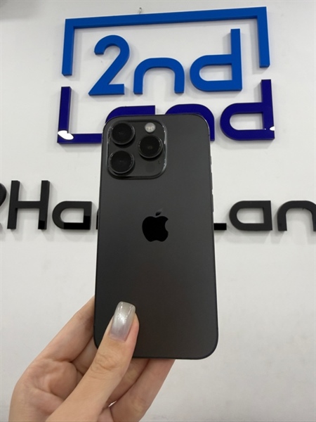 Điện thoại iPhone 15 Pro - KH/A - IOS 26.0 - 256GB - Màu đen - Pin 100% - Ngoại hình 97% - Body
