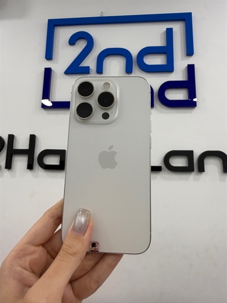 Điện thoại iPhone 15 Pro - KH/A - IOS 26.0 - 256GB - Màu trắng - Pin 100% - Ngoại hình 97% - Màn ép kính, xước viền - Body