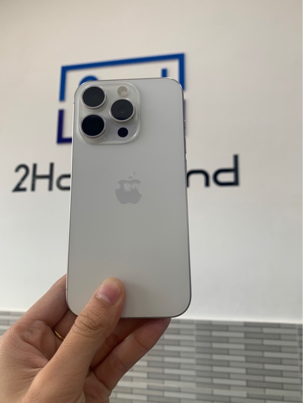 Điện thoại iPhone 15 Pro - VN/A - 128GB - Màu trắng - Pin 100% đã thay - Ngoại hình: 97% - Body