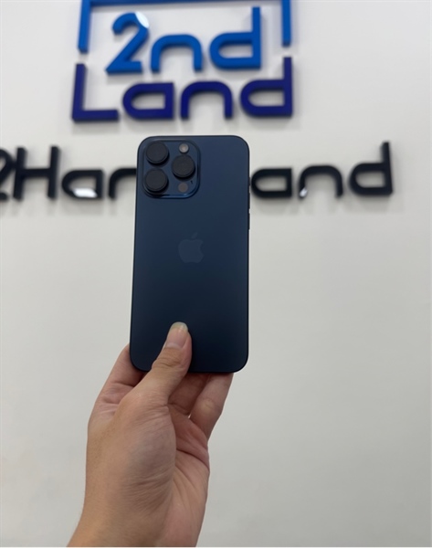 Điện thoại iPhone 15 Promax - KH/A - 256GB - IOS 26.1 - Pin 100% đã thay new - Màu xanh - Ngoại hình 98% - Body