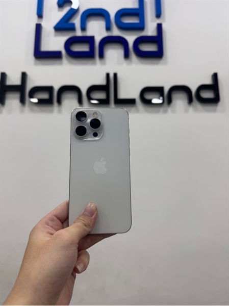 Điện thoại iPhone 15 Promax - LL/A - 256GB - IOS 26.2.1 - Pin 85% - Màu trắng - Ngoại hình 97% - Body