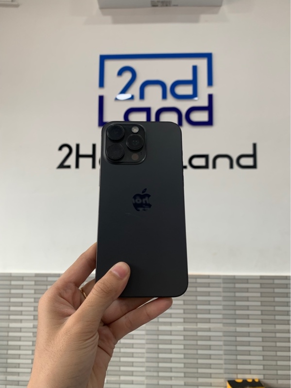 Điện thoại iPhone 15 Promax - LL/A - 256GB - Màu đen - Pin 89% chu kì sạc 724 lần - Ngoại hình: 97% - Trầy sườn - Body