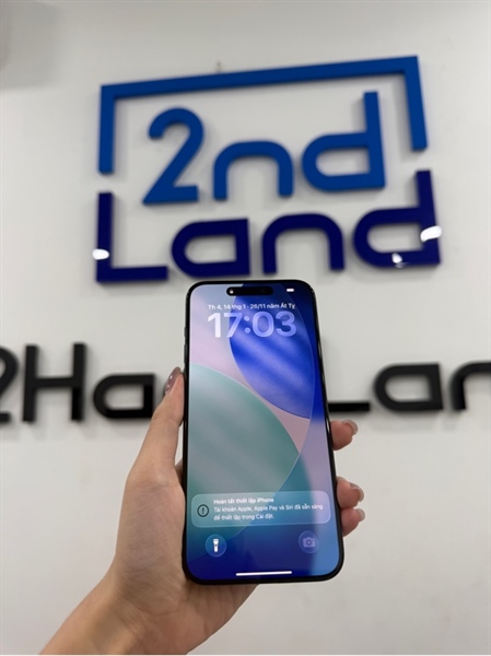 Điện thoại iPhone 15 promax - LL/A - IOS 26.2 - 256GB - Màu đen - Pin 94% - Ngoại hình 98% - Màn ép kính , cấn 1 góc nhẹ - Body 2