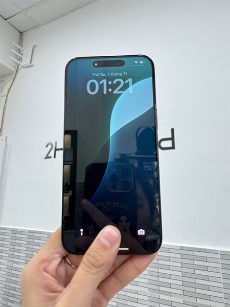 Điện thoại iPhone 15 Promax - VN/A - 256GB - Màu đen - Pin 88% - Ngoại hình 97,5% - Body 2