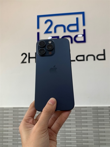Điện thoại iPhone 15 Promax - VN/A - 256GB - Màu xanh - Pin 89% - Ngoại hình; 98% - Body