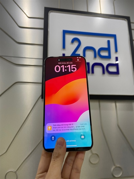 Điện thoại iPhone 15 Promax - VN/A - 256GB - Pin 88% - Chu kì sạc 516 lần - Màu titan tự nhiên - Ngoại hình: 98% - Body 3