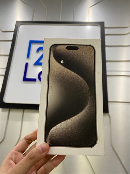 Điện thoại iPhone 15 Promax - VN/A - 256GB - Sim vật lý - Pin 86% - Màu xám - Ngoại hình: 98% - Kèm Box