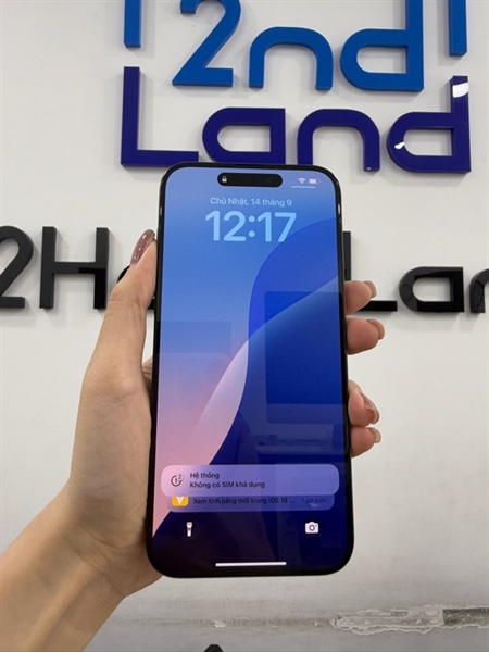 Điện thoại iPhone 15 promax - VN/A - IOS 18.6.2 - 256GB - Màu titan - Pin 86% chu kỳ sạc 320 - Ngoại hình 97% - Kính trầy xước nhiều - Kèm sạc 2