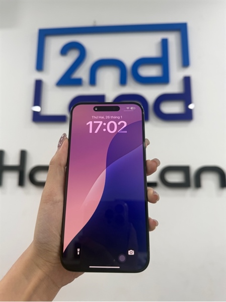 Điện thoại iPhone 15 Promax - VN/A - IOS 18.6.2 - 256gb - Màu xanh - Pin 90% - Ngoại hình 98% - Trầy xước ít - Body 2