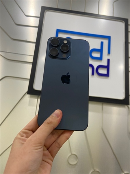 Điện thoại iPhone 15 Promax - ZA/A - 256GB - 2 Sim - IOS 26.2.1 - Pin 84% - Màu xanh - Ngoại hình: 97% - Body