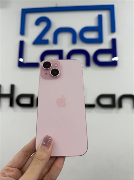 Điện thoại iPhone 15 thường - VN/A - IOS 26.2.1 - 128GB - Màu hồng - Pin 84% chu kì sạc 361 - Ngoại hình 98% - Body