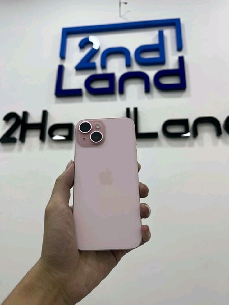 Điện thoại iPhone 15 - VN/A - 128GB - IOS17.6 - Pin 87% - Màu hồng - Ngoại hình 97% - Body