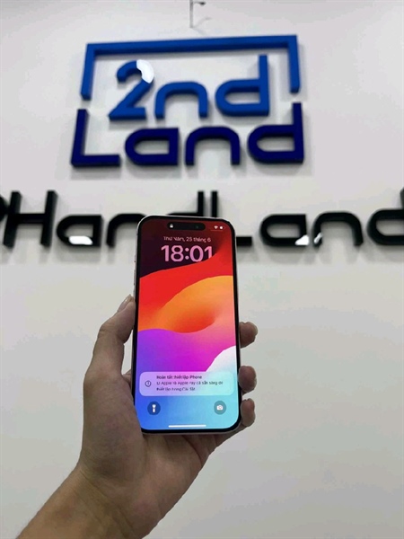Điện thoại iPhone 15 - VN/A - 128GB - IOS17.6 - Pin 87% - Màu hồng - Ngoại hình 97% - Body 2
