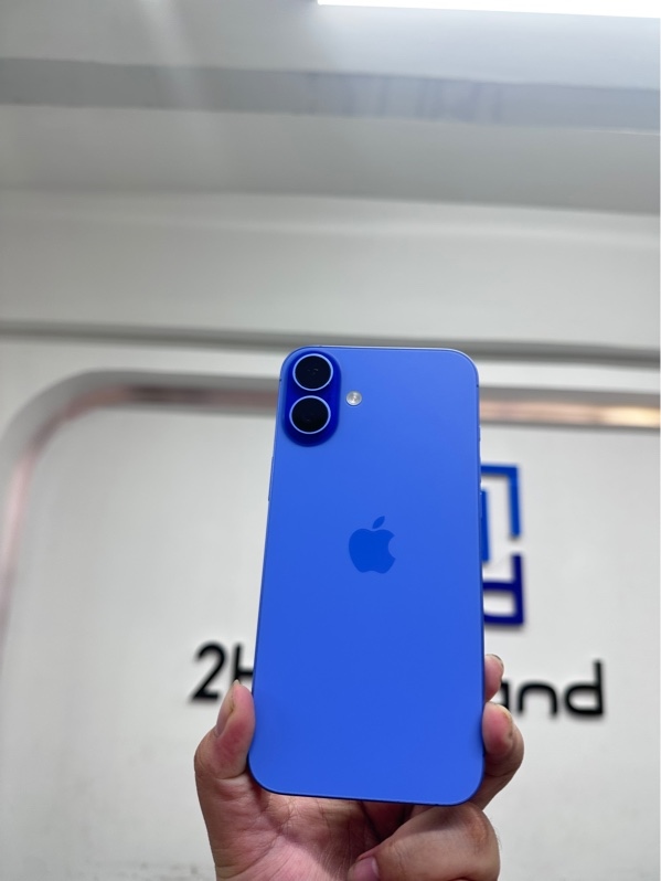 Điện thoại iPhone 16 plus - CH/A - IOS 26.6 - 128gb - 2 sim vật lí - Màu xanh - Pin 91% chu kỳ sạc 184 - Ngoại hình 97,5% - Thay vỏ - Body
