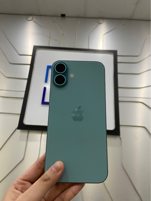 Điện thoại iPhone 16 Plus - LL/A - 128GB - IOS 26.5 - Pin 91% - 557 lần sạc - Màu xanh - Ngoại hình: 98% - Màn ép kính, cam trước bụi - Body
