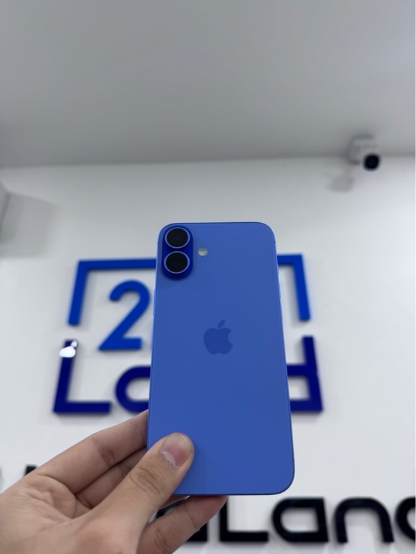 Điện thoại iPhone 16 plus - VN/A - ios 26.6 - 128gb - Màu xanh - Pin 93%, chu kỳ 358 - Ngoại hình 97.5% - Viền trầy xước, viền loa phai màu sơn - Fullbox