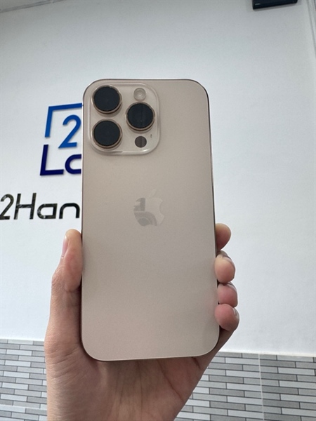 Điện thoại iPhone 16 Pro - VN/A - 128GB - Màu vàng sa mạc - Pin 100% chu kì sạc 118 lần - Ngoại hình 98% - Body