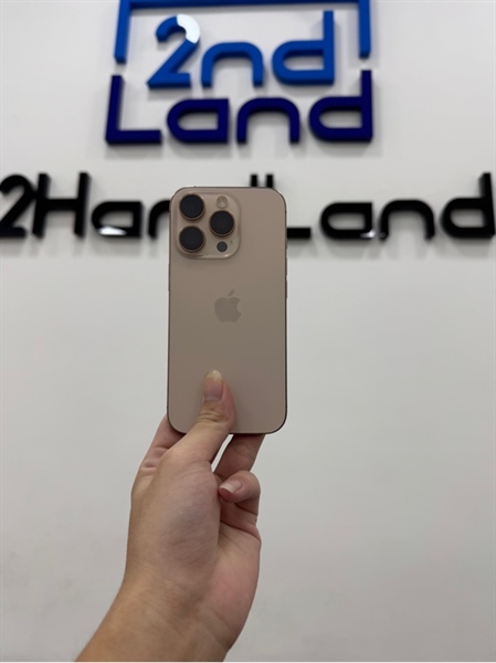 Điện thoại iPhone 16 Pro - VN/A - 256GB - IOS 26.1 - Pin 100% 147 lần sạc - Màu titan sa mạc - Ngoại hình 98% - Body