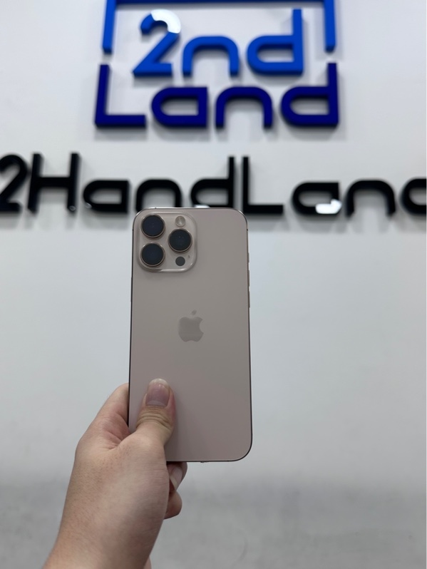 Điện thoại iPhone 16 Promax - KHA - 256GB - IOS 26.5 - Pin 89% - Màu titan sa mạc - Ngoại hình 98% - Body