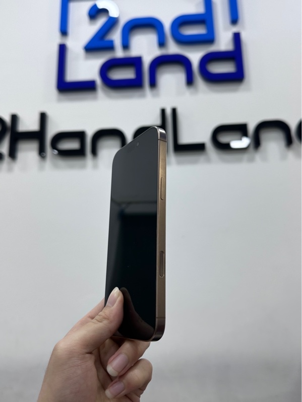Điện thoại iPhone 16 Promax - KHA - 256GB - IOS 26.5 - Pin 89% - Màu titan sa mạc - Ngoại hình 98% - Body