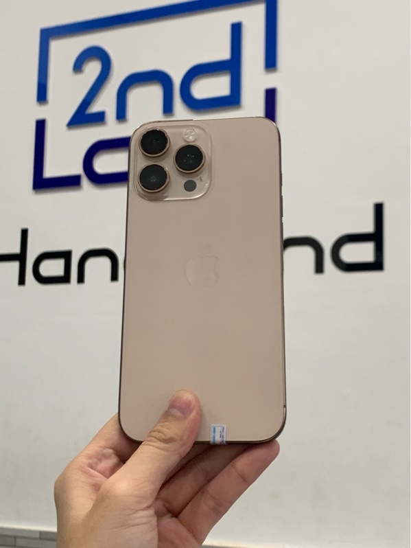 Điện thoại iPhone 16 promax - LL/A - 256gb - Màu vàng gold - Pin đã thay 93% chu kì sạc 341 lần - Ngoại hình: 98% - Màn thay chính hãng - Body