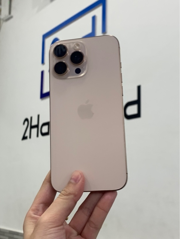 Điện thoại iPhone 16 promax - VC/A - 512gb - Màu titan sa mạc - Pin 91% - Ngoại hình: 97% - Màn trầy mèo - Body
