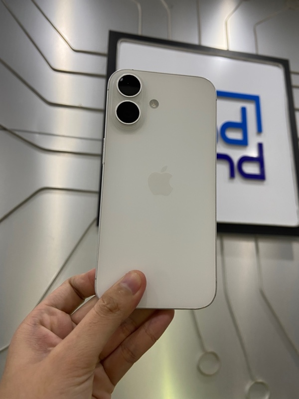 Điện thoại iPhone 16 - VN/A - 128GB - Pin 95% - Màu trắng - Ngoại hình: 97% - Body - Còn bảo hành hãng đến T4/2026
