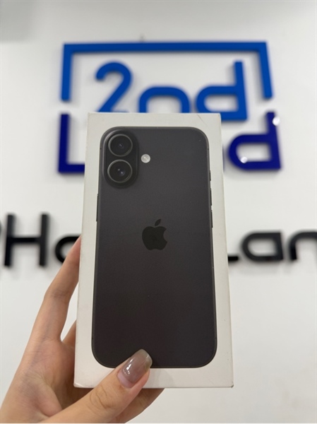 Điện thoại iPhone 16 - VN/A - IOS 18.4.1 - 128GB - Màu đen - Pin 100% chu kì sạc 14 - Ngoại hình 98% - FullBox