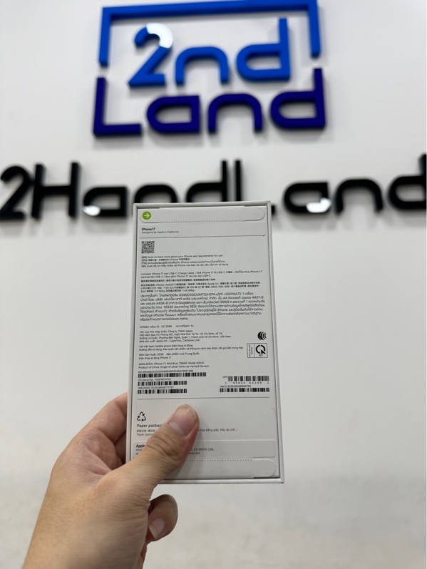 Điện thoại iPhone 17 - ZP/A - 256GB - Màu xanh - Newseal ( Chưa active )