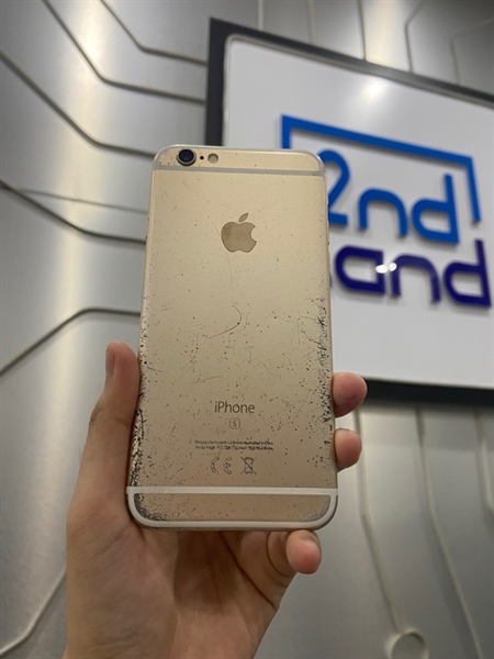 Điện thoại iPhone 6S - J/A - 32GB - Pin 100% đã thay - Màu vàng gold - Ngoại hình: 96% - Trầy xước cấn nặng, màn trầy nứt bể kính, màn hở, ám xanh hồng, loa rè - Body ( bán xác )