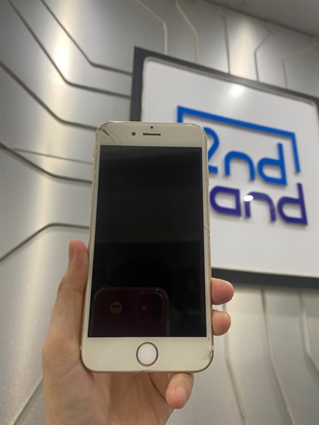 Điện thoại iPhone 6S - J/A - 32GB - Pin 100% đã thay - Màu vàng gold - Ngoại hình: 96% - Trầy xước cấn nặng, màn trầy nứt bể kính, màn hở, ám xanh hồng, loa rè - Body ( bán xác ) 3