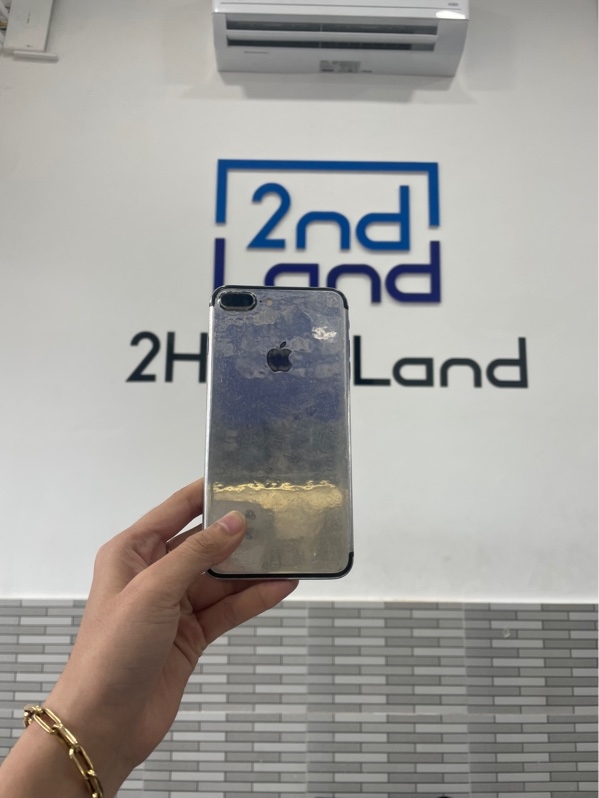 Điện thoại iPhone 7 plus - KH/A - 128GB - Màu bạc - Pin 100% đã thay - Ngoại hình: 96% - Đã thay lưng linh kiện, cam sau đốm, màn ép kính - Body