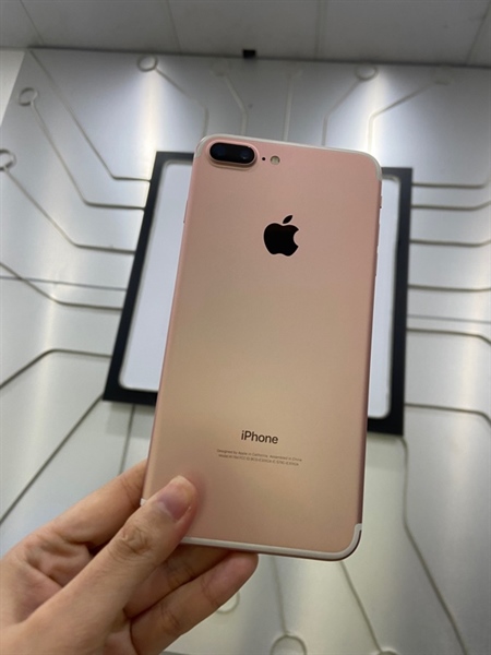 Điện thoại iPhone 7 Plus - LL/A - 128GB - IOS 15.8.5 - Pin 100% thay new - Màu hồng - Ngoại hình: 97% - Màn ép kính, loa nhỏ, vân tay yếu, đã thay vỏ - Body