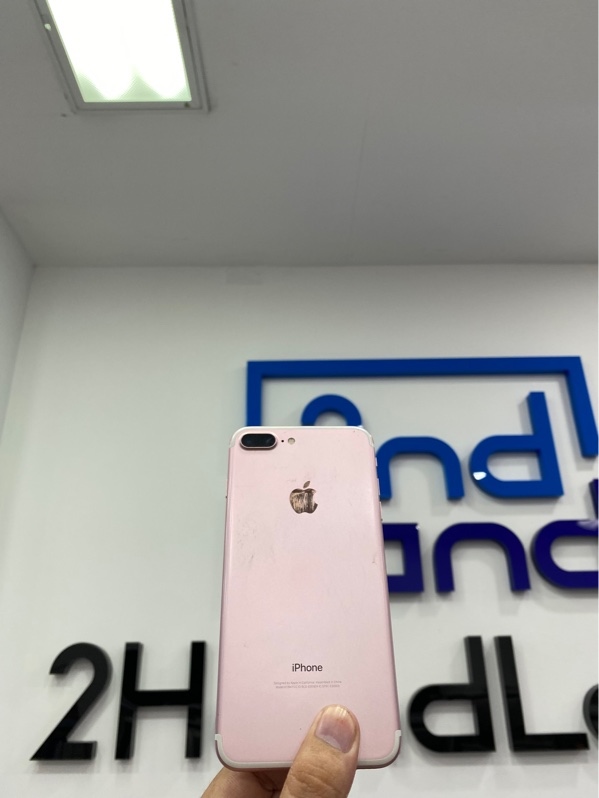 Điện thoại iPhone 7 Plus - LL/A - 32GB - Pin: 100% thay new - Màu hồng - Ngoại hình: 97% - Màn ám hồng - Body