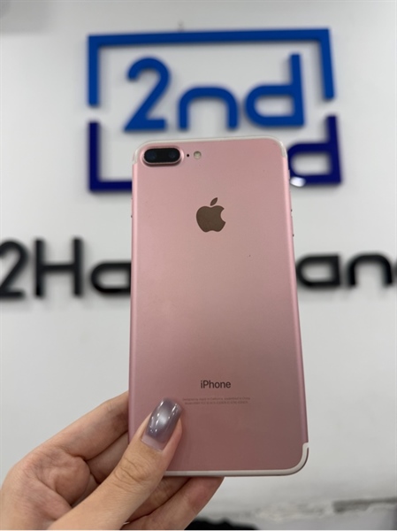 Điện thoại iPhone 7 Plus - LL/A - IOS 15.8.2 - 32GB - Màu hồng - Pin thay 100% - Ngoại hình 97% - Màn ám hồng , kính xước lông mèo , viền xước nhẹ , cấn nứt 1 góc - Kèm sạc