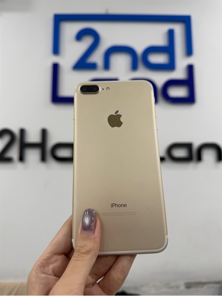 Điện thoại iPhone 7 Plus - LL/A - IOS 15.8.3 - 32GB - Màu vàng - Pin thay 100% - Ngoại hình 98% - Màn hồng nhẹ - Kèm sạc