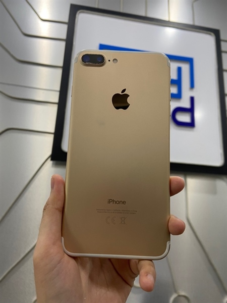 Điện thoại iPhone 7 Plus - VN/A - 32GB - Pin 100% thay new - Màu vàng gold - Ngoại hình: 97% - Cấn sườn - Body