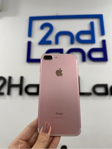 Điện thoại iPhone 7plus - LL/A - IOS 15.8.3 - 256GB - Màu hồng - Pin thay 99% - Ngoại hình 97% - Màn hở sáng , màn trầy , hở màn , viền cam trầy , viền trầy - Kèm sạc