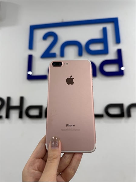 Điện thoại iPhone 7plus - LL/A - IOS 15.8.4 - 128GB - Màu hồng - Pin 100% - Ngoại hình 98% - màn ám hồng - Kèm sạc