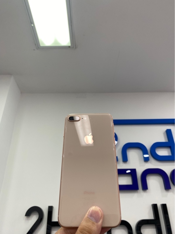 Điện thoại iPhone 8 Plus - CH/A - 64GB - Pin: 100% - Chu kỳ sạc 13 - Màu vàng hồng - Ngoại hình: 97% - Màn ám hồng - Body